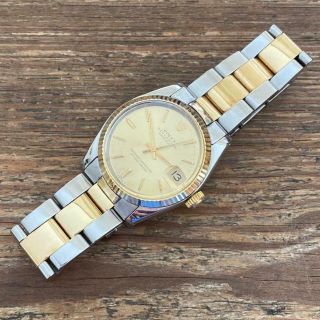 Rolex Datejust Ref.  6827 Two - Tone Junior Size Vintage Watch 100 31 Mm