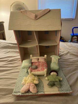 Soft Plush Girls Doll House With Accessories Dolls Girls Imaginary Play Fun