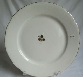 Antique Royal Ironstone China Tea Leaf Scalloped Edge 9 - 1/4 " Dinner Plate 335