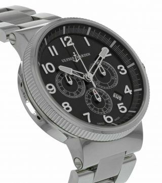 Ulysse Nardin Marine Chronometer Men ' s 43mm Chronograph Watch 1503 - 150 - 7M/62 3