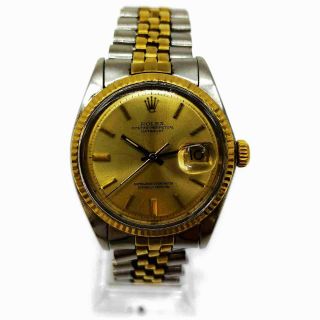 Rolex Watch 1601 Date Just Yg.  Ss Operate Normally 703991