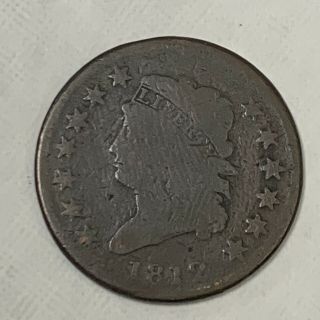 1812 Small Date Classic Head Large Cent.