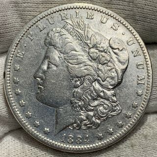 1884 - S Morgan Silver Dollar Xf Clnd Great Starter Gets To Be Big $$ From Here