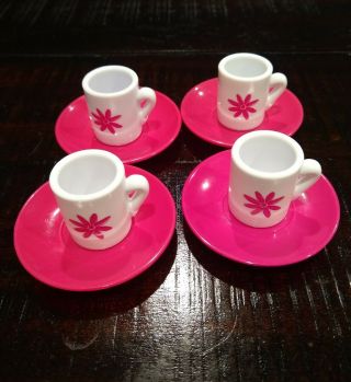 American Girl Cup & Saucer Set,  Service For 4,
