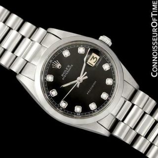 Rolex Oysterdate Mens Stainless Steel & Diamond Watch - $6,  995,  -