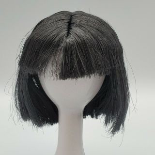 Snapstar Black Doll Wig Short Hair Bangs