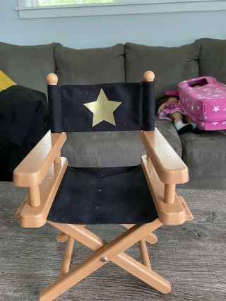 Anerican Girl Doll Director Chair And Accessories