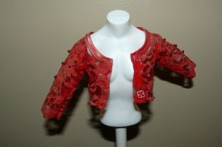Danbury Princess Diana Doll Regal Red Satin Jacket For 14 Inch Diana Doll