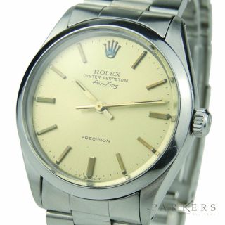 ROLEX AIR - KING OYSTER PERPETUAL STAINLESS STEEL WRISTWATCH 5500 DATED CIRCA 1982 2