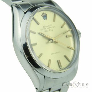 ROLEX AIR - KING OYSTER PERPETUAL STAINLESS STEEL WRISTWATCH 5500 DATED CIRCA 1982 3