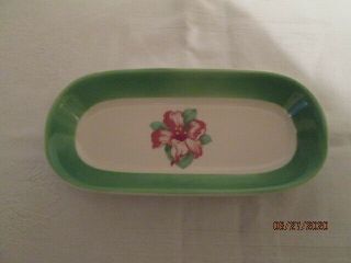 Homer Laughlin Greenbrier Resort Relish/utility Tray /dish Rhododendron Decal