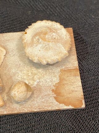 Dollhouse Miniatures Cutting Board with Apple Pie & Rolling Pin 3