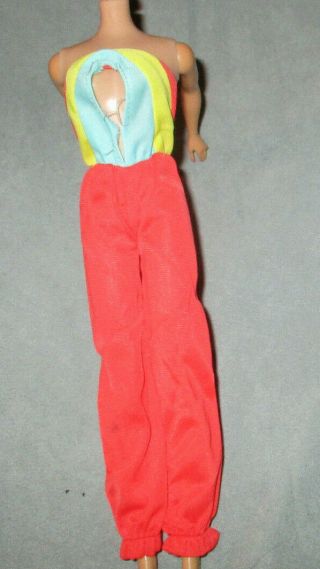 1976 2554 Best Buy Barbie Doll Outfit Red Jumpsuit Superstar