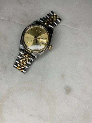 Two Toned Mens Datejust Rolex