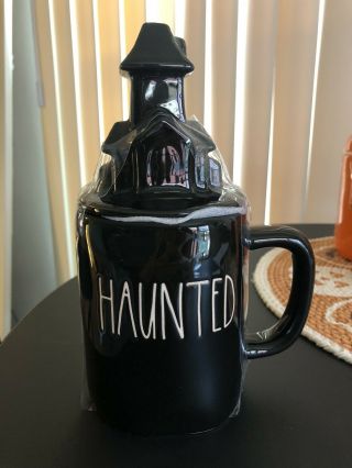 Rae Dunn Halloween Haunted Topper Mug
