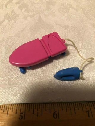 Dollhouse Furniture,  Plastic Ironing Board,  Iron and Fan 3