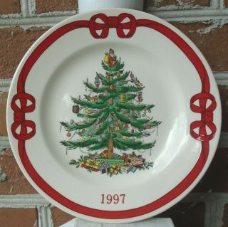 Spode Made In England Christmas Tree Collector 1997 Salad Plate S3324 - W 84