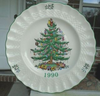 Spode Made In England Christmas Tree Collector 1990 Limited Edition Plate