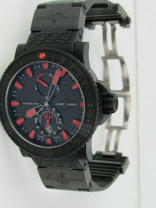 Ulysse Nardin Maxi Marine Diver Chronometer Black Sea Series 263 - 92 Auto Watch