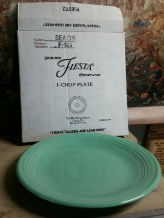 Green Sea Mist Fiestaware Fiesta Hlc Homer Laughlin Chop Cake Plate
