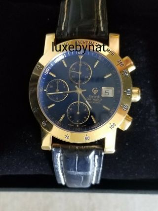 Auth Gp Girard Perregaux Sport 7000 Watch 18k Yellow Gold Papers And Box