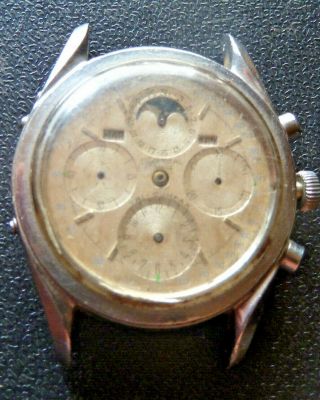 222100 Universal Geneve Chronograph 281 Tri - Compax Moonphase Watch Repair Bombay