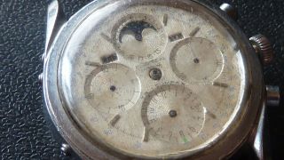 222100 UNIVERSAL GENEVE CHRONOGRAPH 281 TRI - COMPAX MOONPHASE WATCH REPAIR BOMBAY 2