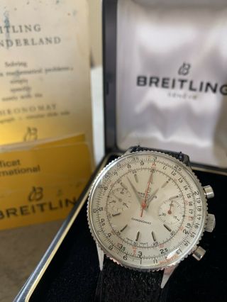 Rare Vintage Breitling Chronomat 808 Chronograph.  Box And Papers.