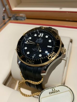 Omega Seamaster Diver 300m Co - Axial Master 42mm 18ct Gold Case/ Hands