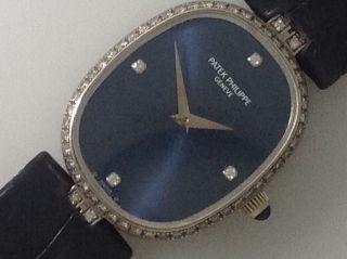 Patek Philippe Ladies Ellipse 18k Gold & Factory Diamond Watch