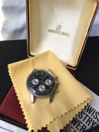 Vintage Breitling 810 " Big Top Time " Panda Dial Venus 178 Chronograph
