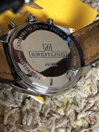 Breitling Chrono - Matic 49 Chronograph Ref.  A14360 RARE WHITE PANDA DIAL 3