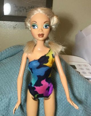 My Scene Kennedy Barbie Doll Blonde Hair Blue Eyes,  Green Shadow Beach Ready