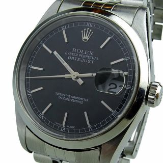 ROLEX DATEJUST OYSTER PERPETUAL STAINLESS STEEL WRISTWATCH 16200 2