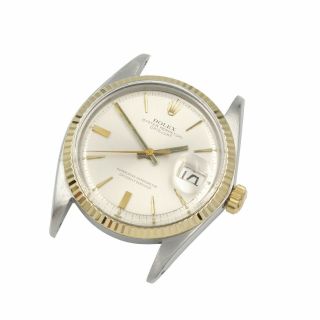 Rolex Oyster Perpetual Datejust 1500 Cal 26 Jewel Two Tone 34 Mm Wrist Watch