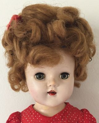 Vintage 1950’s Horsman 16” Plastic Doll Marked 170 Made In Usa