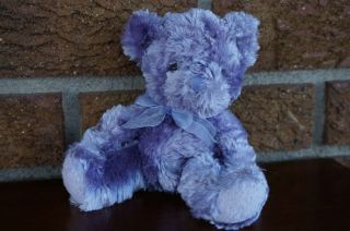 Plush Toy Russ Berrie Stuffed Animal Teddy Bear Purple Lavender Lavinia Mini
