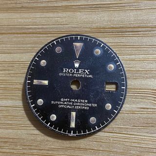 Authentic Vintage Rolex Dial Gmt Master Ref 1675 Gilt Chapter Dial,  Rl_658668