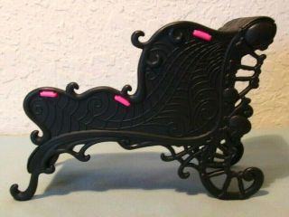 Monster High Doll High School Tall Chaise Chair Furniture Mattel Hot Pink Black 3