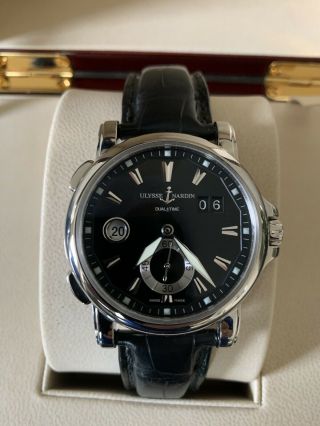 Ulysse Nardin Gmt Dual Time Big Date 243 - 55 Stainless Steel 42mm