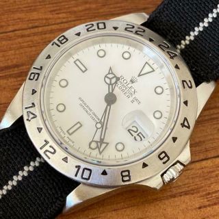 Rolex Explorer Ii 16570 Polar White F Serial Watch 100 No Holes Case