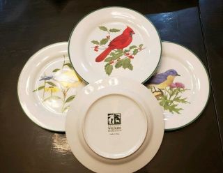 National Wildlife Federation Bird Salad Plate - Set Of 4