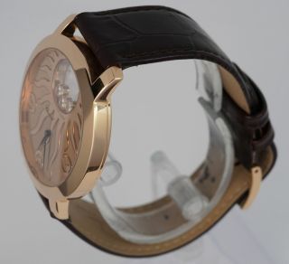 Chopard Happy Diamonds Happy Sun Motif XL Arabic 4176 18K Rose Gold 40mm Watch 3