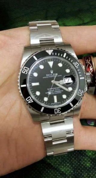 Rolex Submariner Auto 40mm Steel Mens Oyster Bracelet Watch Date 16610