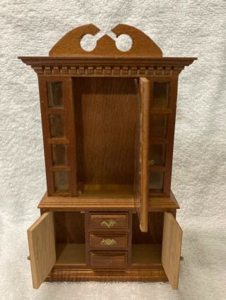 Dollhouse China Cabinet 1990s (Wooden) 2