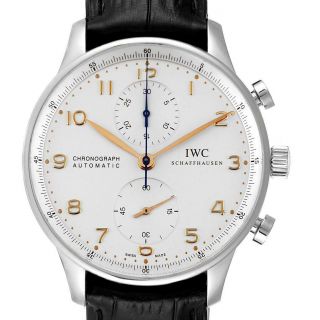 Iwc Portuguese Chrono Automatic Stainless Steel Mens Watch Iw371445
