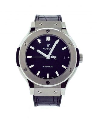 Hublot Classic Fusion Automatic Watch Titanium 38mm Black Dial 565.  Nx.  1171.  Lr