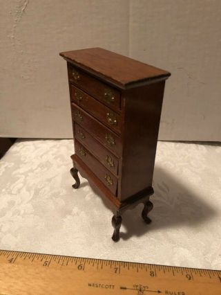 Dollhouse Furniture,  Wooden Dresser With Six Drawers 2