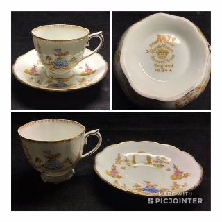 Vintage Royal Albert " Dainty Dinah " Tea Cup And Saucer,  England (w5)