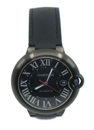 Cartier Ballon Bleu Black Stainless Steel Watch Wsbb0015